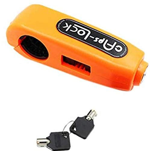 Universal Motorbike Brake Lock Motorcycle Handlebar Throttle Grip Lock Anti-Theft Security Brake Level Lock for Bike Scooter Moped ATV (Orange) Holiday GFT