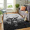 Veryday Wikinger Odin Rabe Teppich Modern Wohnzimmer Teppich als Fußmatte Fußabstreifer für Schlafzimmer Küche White 122x183cm