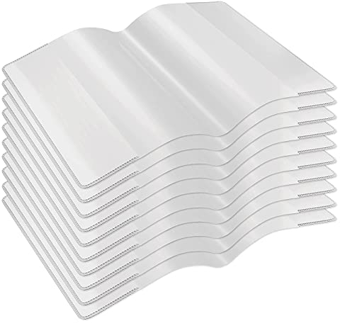 Impfpass Hülle Transparent Impfausweis Schutzhülle für aktuellen Reißfeste Impfausweis die Impfbescheinigung für den alten Reisepass Kinder und Erwachsene (93mm x 130mm) - 10er Set
