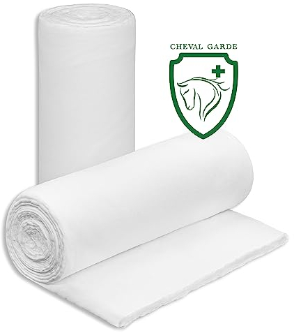 CHEVAL GARDE® Mullwatterolle Pferd 40cm x 5m | Verbandwatte für die Stallapotheke | Zuverlässige Erste Hilfe für dein Pferd