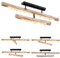 INNOVATE LED Deckenleuchte Holz & Kristall 3 Stufen dimmbar ohne Dimmer – 30W Deckenlampe Esstisch Holz 100cm - 3000K warmweiß Vintage Balkenlampe 1350 Lumen – 3 Step Dim Retro Balkenleuchte 230 Volt