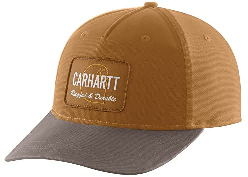 Carhartt Herren Canvas Rugged Patch Cap, Braun (Carhartt Brown), Einheitsgröße