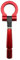 Simoni Racing TWR Gancio Traino Anello Rigido in Alluminio di Colore Rosso