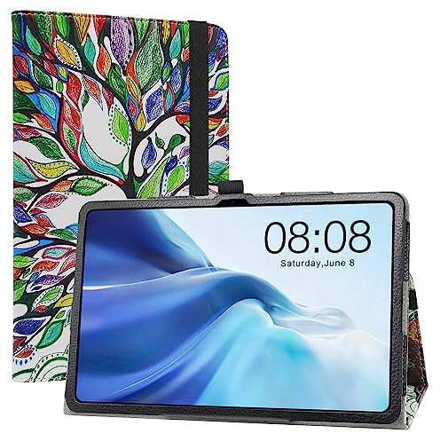 LiuShan pour TECLAST T50 Tablette Coque ,PU Cuir Etui et Pliable Stand Folio Coque pour TECLAST T50 Tablette 11 Pouces(Non Compatible avec TECLAST T50 Pro),Love Tree
