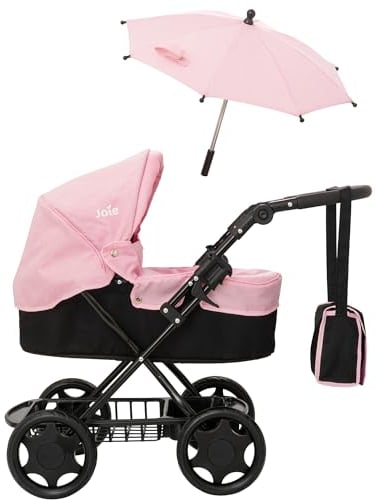 Joie Junior Classic Pram & Parasol vorstellen. Es beinhaltet eine passende Wickeltasche, EIN verstellbares Verdeck, Stauraum unter dem Sitz und ist EIN Spielzeug-Reisesystem für Kinderwagen und Buggy