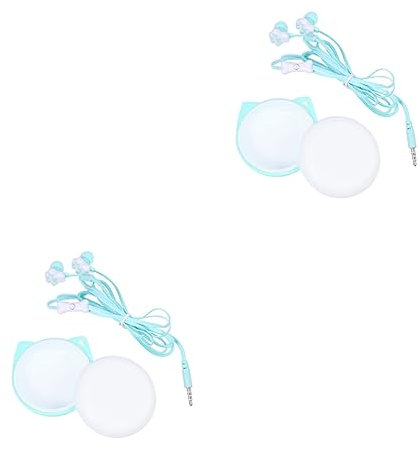 Angoily 2pcs Noise Cancelling Headphones for Boys and Girls Creative Kitten Earphones Storage Box Comfortable Design for Boy Girl