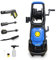 Goodyear Hidrolimpiadora Eléctrica con Cepillo | Potente 2.000W, Presión Máxima de 2175 PSI | Lanza Regulable y Turbo, Enrollador de Manguera y Más