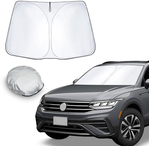 CDEFG Compatible con VW Tiguan 3 2024 Parasol Cubiertas Parasol Parabrisas Delantero Parabrisas Auto Parasol Tiguan MK3 2024 Accesorios