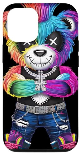 iPhone 13 Hip-Hop Teddy-Bear Colorful TeddyBear Graphic Case