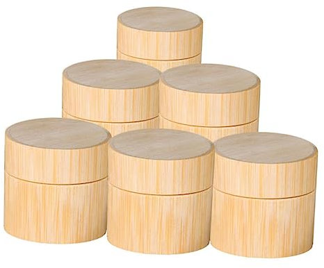 FRCOLOR 6 Pièces Pot De Pommade Pichet De Boissons Bouteilles Articles De Toilette Emporter Pots De De Voyage Coupelles à Condiments Avec Couvercles Produit Plastique