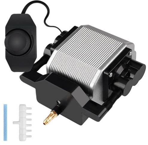LIROPAU Air Assist for Laser Engraver, Laser Engraving Machine Accessories, Adjustable 0-54 L/Min Airflow for Laser Cutting and Engraving, Remove Smoke and Dust, Faster and Cleaner Cutting