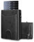 FITENOUGH Portafoglio Uomo Slim Porta Carte di Credito Pop-up, Portacarte Slim con Rfid Anticlonazione, Porta Tessere Uomo con Portamonete (Pelle nera)