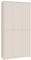 Forte Alice Springs Schuhschrank 100 110, Schrank mit 6 Türen, 15 Einlegeböden, Holzwerkstoff, Kaschmir Beige, 109,2 cm breit x 191,9 cm hoch x 34,9 cm tief