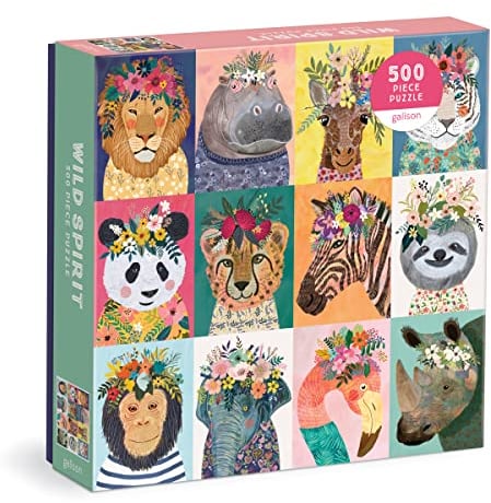 Galison 9780735375055 Wild Spirit Jigsaw Puzzle, Multicoloured, 500 Pieces