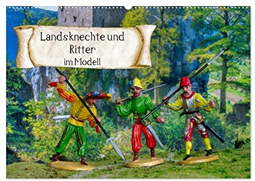Landsknechte und Ritter im Modell (Wandkalender 2026 DIN A2 quer), CALVENDO Monatskalender: Figuren aus der Werkstatt der ehemaligen Firma Merten (CALVENDO Hobbys)