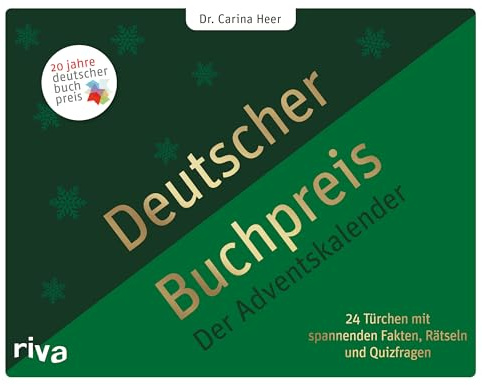 Deutscher Buchpreis – Der Adventskalender: 24 Türchen mit spannenden Fakten, Rätseln und Quizfragen | Zum 20-jährigen Jubiläum des Romans des Jahres. Geschenk für alle Buchliebhaber