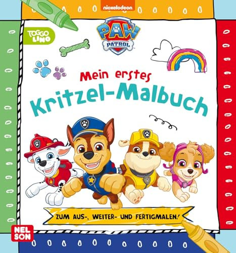 PAW Patrol Kindergartenheft: Mein erstes Kritzel-Malbuch: Zum Aus-, Weiter- und Fertigmalen! | ab 2 Jahren Feinmotorik und Kreativität spielerisch fördern
