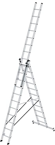 Aluminium Mehrzweckleiter 3-teilig 3 x 11 Sprossen