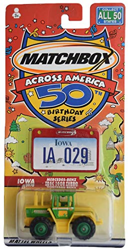 Matchbox Across America 50th Birthday Series Iowa Mercedes-Benz Trac 1600 Turbo (Farm Tractor)