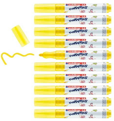 edding 14 Funtastics Fibre Pen - Yellow (Box of 10)