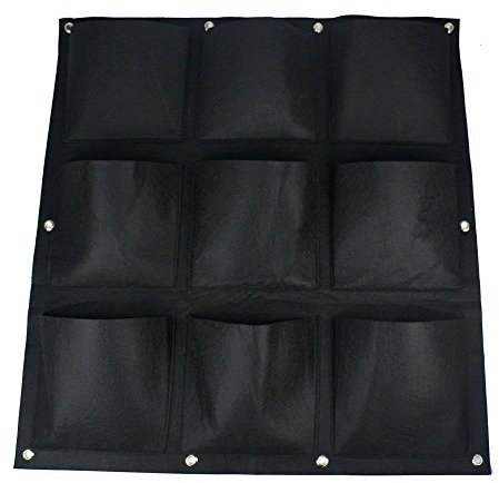 9 Pocket Hanging Vertical Garden Wall Planter For Yard Garden Home