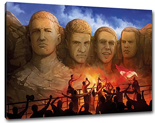 Mount Bayern Format: 120x80, Bild auf Leinwand XL, fertig gerahmt