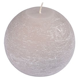 homea 6bpb005ta Kerze Kugel Paraffin taupe 9,5 x 9,5 x 8 cm