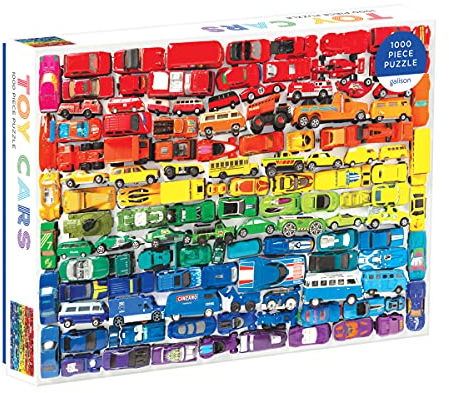 Abrams Rainbow Toy Cars 1000 pc Puzzle, 735360154