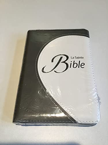 Bible compacte Segond 1910 - Duotone gris, tranche argentée, fermeture éclair
