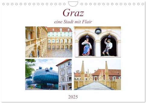 Graz - eine Stadt mit Flair (Wandkalender 2025 DIN A4 quer), CALVENDO Monatskalender