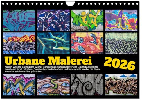Urbane Malerei (Wandkalender 2026 DIN A4 quer), CALVENDO Monatskalender: Outdoor-Bildergalerie der Fantasie. (CALVENDO Kunst)