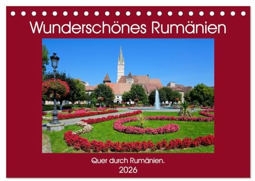 Wunderschönes Rumänien (Tischkalender 2026 DIN A5 quer), CALVENDO Monatskalender: Eine Reise quer durch Rumänien. (CALVENDO Orte)