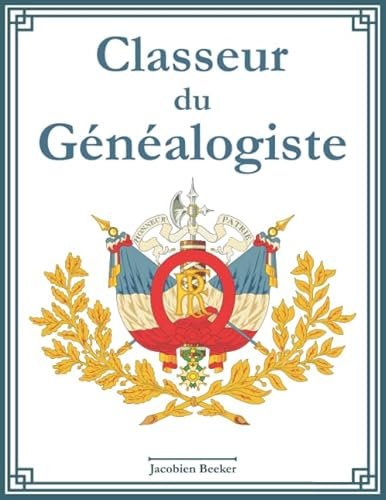 Classeur du généalogiste: 127 fiches informatives sur les ancêtres, index des noms, tableau généalogique sur 7 générations, journal de recherche, ... à faire et beaucoup de place pour les notes.