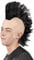 Boland 86406 - Perücke für Erwachsene, Punk Frisur, Irokese aus Kunsthaar, Glatze mit Haaren für Damen und Herren, Faschingskostüme, Kostüm Zubehör