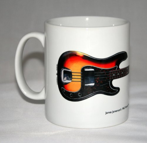 Guitar Mug. James Jamerson's Bass Illustration.