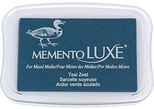 Tsukineko Memento Luxe Stempelkissen für verschiedene Medien, Blaugrün, ML000602, One Size
