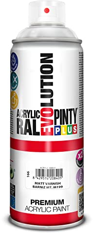 Pintura spray Acrílica Barniz Mate PINTYPLUS EVOLUTION 520cc Matt varnish M199