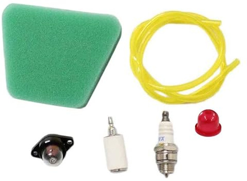 HURI Air Filter Fuel Filter Service Kit For McCULLOCH 335 338 435 438 440 442 Spark Plug Primer Bulb Fuel Line Tune Up Kit