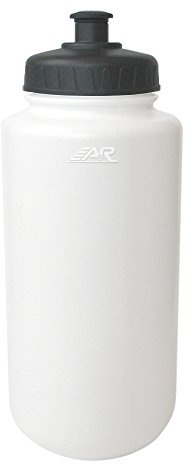 A & R Sports Push/Pull Gap Wasser Flasche, Push/Pull Cap, weiß