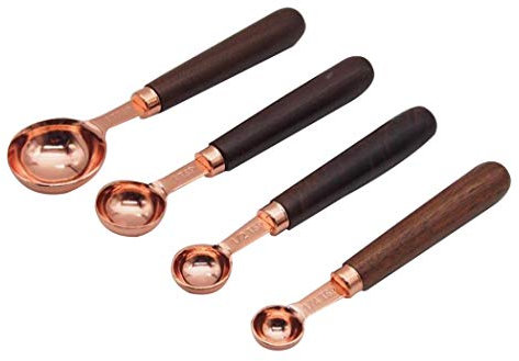SIPLIV Stainless Steel Accurate Kitchen Measuring Spoons (Set of 4), 1 Tablespoon to 1/4 Teaspoon Measuring Spoon for Dry and Liquid Ingredients