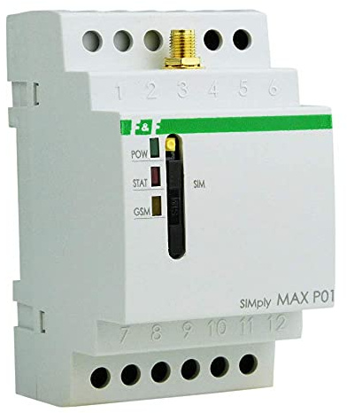 Relais de télécommande GSM - Contrôle SMS - 2 entrées - 2 sorties Simply MAX P01 F&F 6943