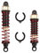 HOSIM vorderen RC -Stoßdämpfer vorne, 2 Packungen einstellbar montiertes Federdämpfer -Aufhängung Shock-2 Upgrade 25-ZJ03 für 9125 9155 9156 RC -LKWs