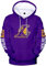 Silver Basic R.I.P. Spirito di Black Mamba Felpa con Cappuccio Originale Maglia Allenamento Basketball Jersey,Viola Logo L-4,L
