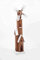 Spetebo Holz Windmühle mit drehendem Windrad - 80 cm - Weihnachts Deko mit LED Beleuchtung - Weihnachts Winter Deko Holz Aufsteller