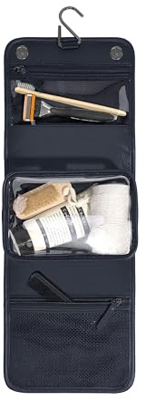 Stackers Navy Blue Small Hanging Washbag