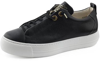 Paul Green Damen, Frauen Low-Top Sneaker,Halbschuhe,straßenschuhe,Strassenschuhe,Sportschuhe,Freizeitschuhe,Turnschuhe,Schwarz (JA),42 EU / 8 UK