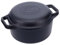 Victoria Cocina combinada de hierro fundido de 6 cuartos de galón, horno holandés y sartén, fabricado en Colombia, juego de 2 piezas, color negro