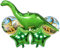DIWULI Dino Ballon Set – Kindergeburtstag Deko Junge Mädchen