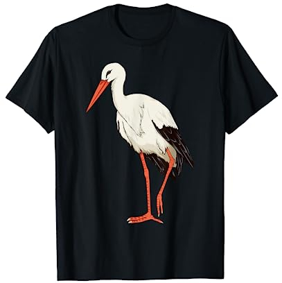 Storch Bild Zeichnung Vogel Design Baby Storch T-Shirt