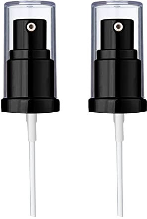 Chris.W Lot de 2 pompes à fond de teint compatibles avec le maquillage liquide Maybelline Fit Me (noir + noir)